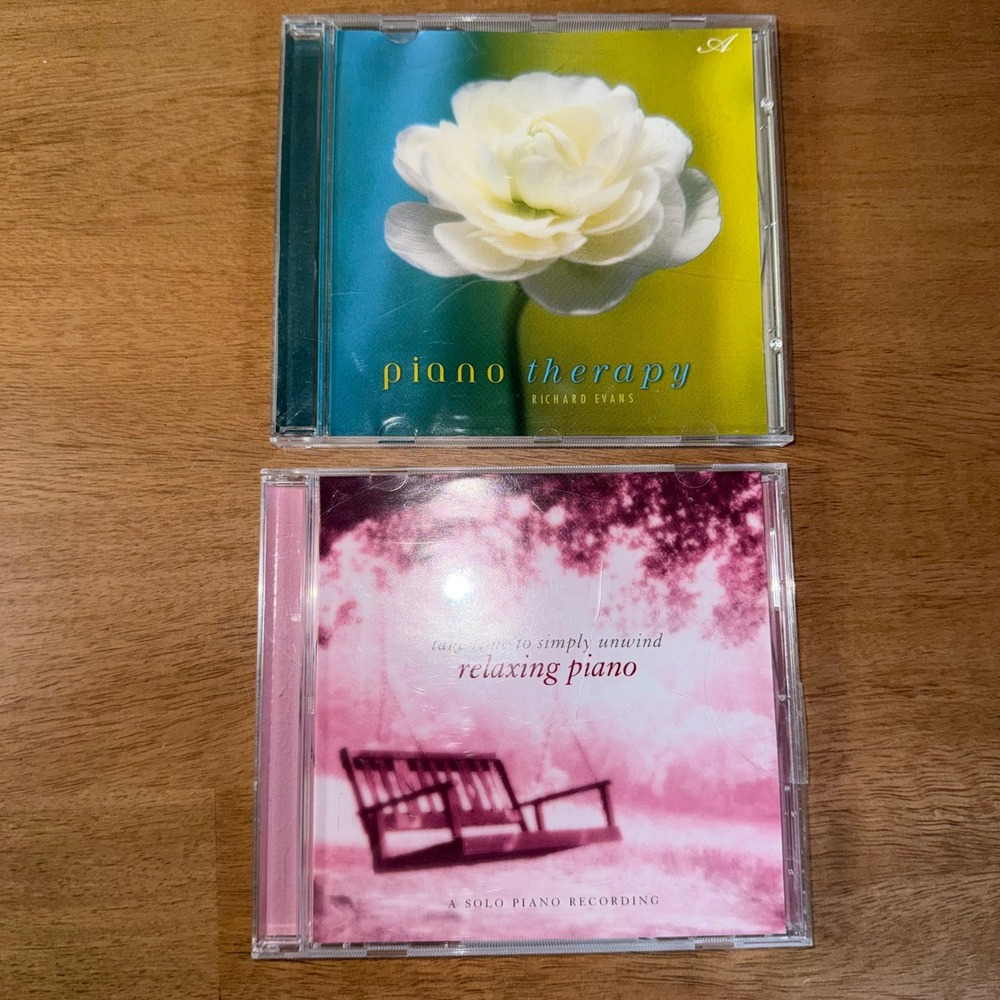 Relaxing Piano Music CD Lot 2 Richard Evans Piano Therapy Kavin Hoo New Age CD